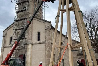 construction flèche avec élévateur