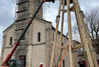 construction flèche avec élévateur