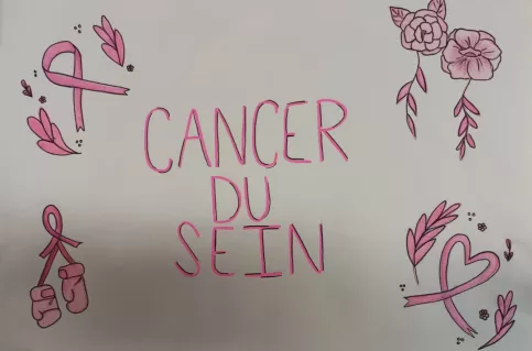 dessin cancer du sein