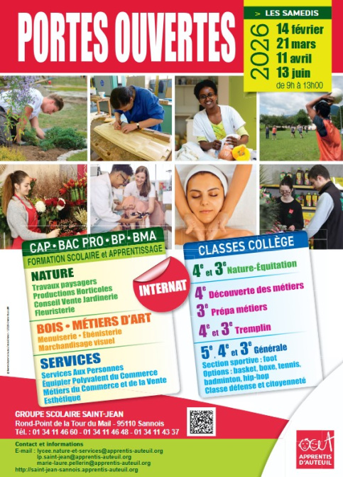 affiche portes ouvertes