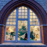 vitrine Noël faite par les élèves